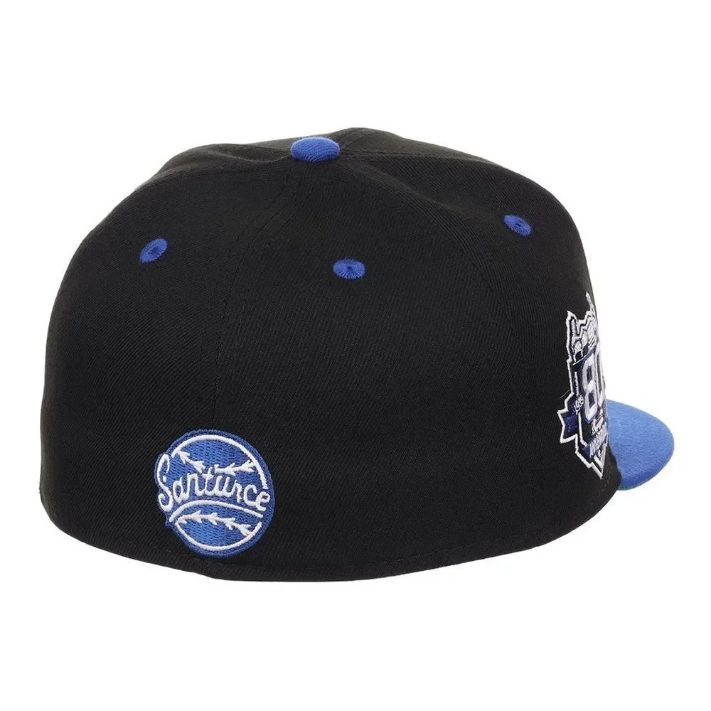 Ebbets‎ Field flannels SANTURCE CANGREJEROS NLB FLIP FITTED BALLCAP BLACK NWT
